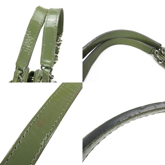 Chanel Chain Handbag Mademoiselle Coco Mark Green CHANEL GREEN No. 14 Enamel ... - Picture 4 of 9